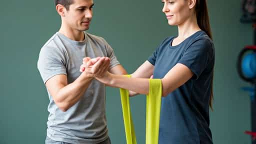 Bandcizer sensor on resistance band during exercise
